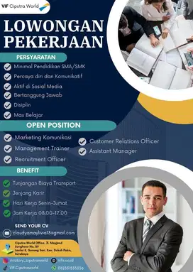 Lowongan kerja PT Victory International Future