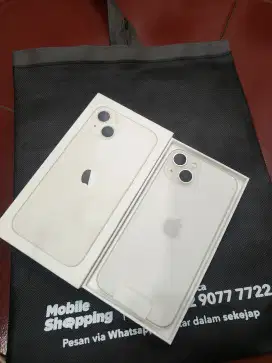 iPhone 13 128gn ibox cuma buka dus blum di pake garansi Masi 2 tahun