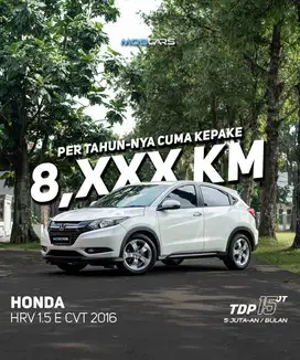 FREE SALDO E-TOLL HRV E 1.5 CVT MATIC 2016 PUTIH