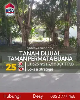Dijual Tanah di Taman Permata Buana, Jakarta Barat