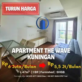 Apartment The Wave , Kuningan , Jakarta Selatan , 1 BR, Furnished