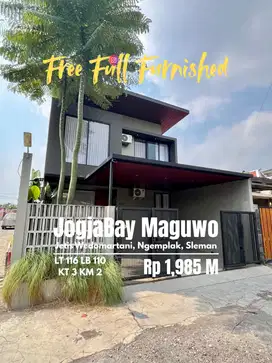 Rumah baru full furnished dekat jogjabay maguwo