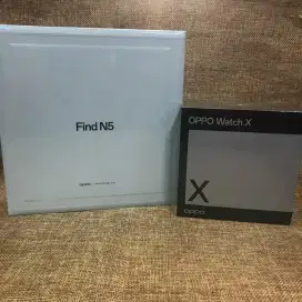 New Oppo Find N5 Fold 5G 16/512GB cosmic Black + Oppo watch x resmi