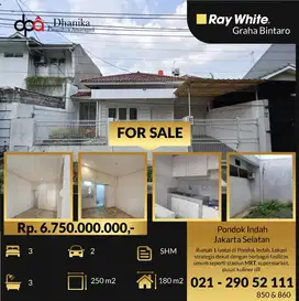 Dijual Rumah Pondok Indah Jakarta Selatan Lokasi Strategis