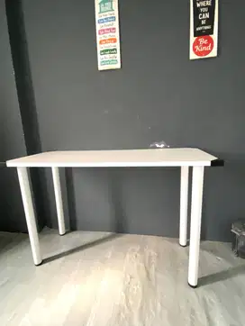 Meja Kerja/ Meja Belajar/ Meja Komputer Estetik 120 x 60 cm, Putih