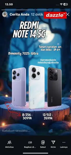 promo redmi note 14 5g 8/256