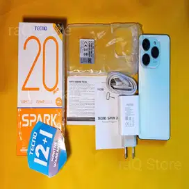 Tecno Spark 20 Pro 12/256 warna FrostIvory, Bekas Pemakaian Garansi
