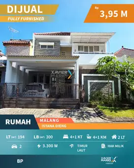 Dijual Cepat Rumah Minimalis Full Furnished di Istana Dieng, Malang