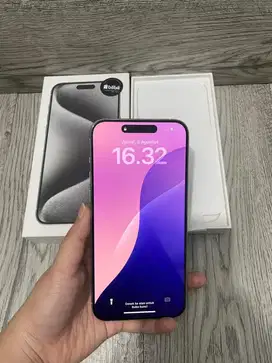 Iphone 15 Pro Max 256gb Silver IBOX Mulus Fullset Ori
