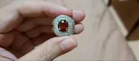 Batu Zircon Natural Ring Perak