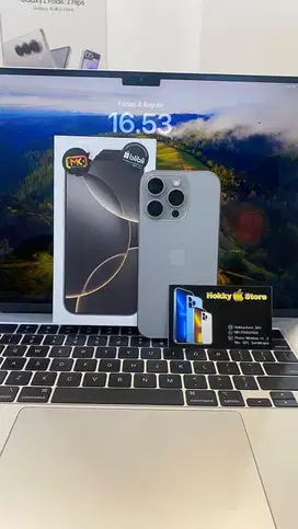 Iphone 16pro/256gb Natural titanium garansi resmi April 2026 bh 100%