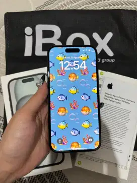 iphone 15 128 gb ibox baru 1 bulan garansi panjang