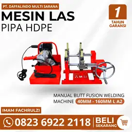 Distributor Pemanas Pipa Hdpe Ukuran 40-160mm A2 Type L Manual
