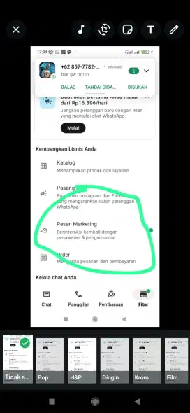Butuh pesan marketing