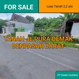 TANAH STRATEGIS JL. UTAMA PURA DEMAK, DENPASAR BARAT 2,2 are