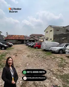 Tanah Luas Lokasi Strategis Dekat Stasiun di Buaran, Jakarta Timur