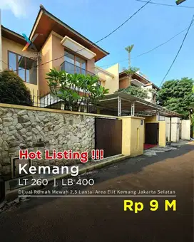 Jual Rumah Kemang 2.5 lantai Bebas banjir..