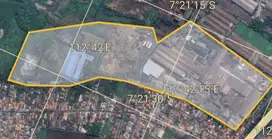DIJUAL LAHAN LUAS EX PABRIK BESAR SIDOARJO