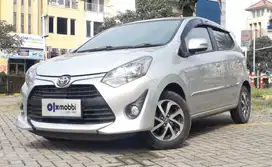 TDP 6,JT Toyota Agya 1.2 G Bensin-AT Silver 2019
