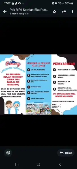 Lowongan kerja Miss Cimory