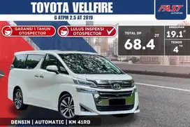 TOYOTA VELLFIRE G ATPM 2019 2.5 AT PILOT SEAT SUNROOF LOW KM.41RB #F4S