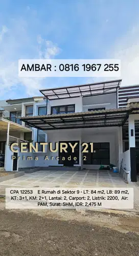 12253 - Rumah brand new di emerald bintaro shm hotsale