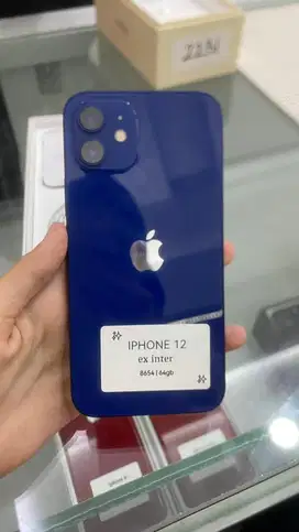 Iphone 12 ex inter 64gb Full set normal no minus