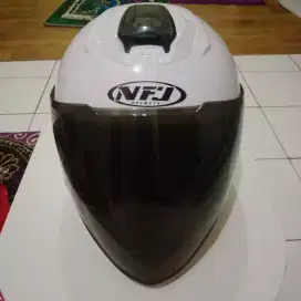 Helm Half Face NFJ Putih