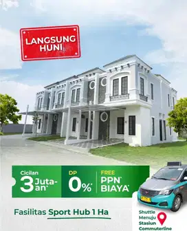 Cukup bayar 5 juta Rumah Sevilla jababeka Cikarang