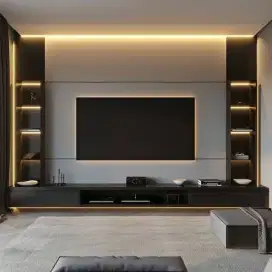 DESIGN INTERIOR, KITCHEN SET, LEMARI PAKAIAN, BACKDROP TV, KAMAR SET