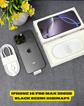 Iphone 16 pro max 256gb black resmi
