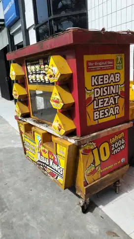 Dijual MURAH Booth ex kebab full besi kokoh!!