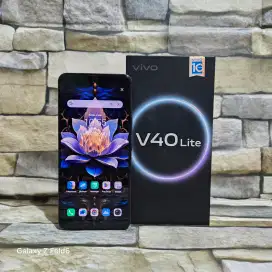 Vivo V40 Lite 4G 8/256 Black Fulset segel mulus 98% Garansi panjang