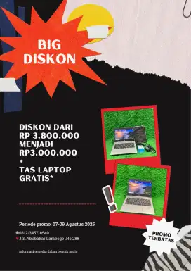 PROMO LAPTOP HP PROBOOK 430 G6. Normal dan garansi 3 bulan
