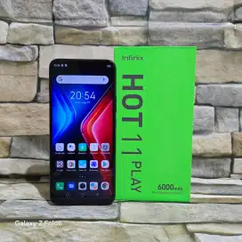 Infinix Hot 11 Play 3/32 4G Fulset segel mulus 95%