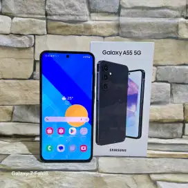 Samsung Galaxy A55 5G 12/256 Navy Fulset segel mulus 95% Garansi