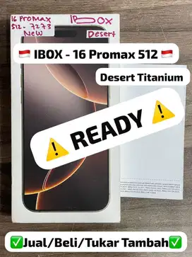 Iphone 16 Promax 512 Gb Desert Titanium Ibox New Segel