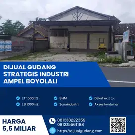 Tanah Strategis Ampel Boyolali 1500m² Aset Terbaik Soloraya