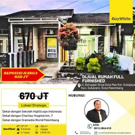 Cepat Jual Rumah FF Komplek Griya Duta Mas Palembang