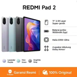 redmi pad 2 4/128 segel box garansi resmi