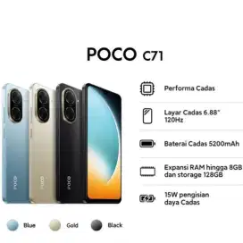 poco c71 4/128 segwl box garansi resmi