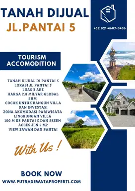 Jual Cepat Dkt Pantai Seseh & Pererenan Akomodasi Wisata
