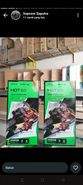 Infinix Hot 60i ram 8+8/256 gb Garansi Resmi Cash&Kredit