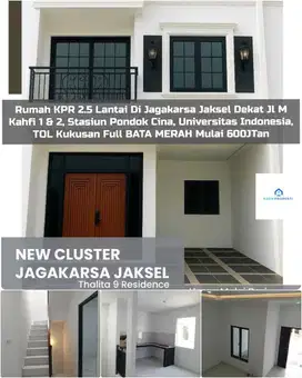 Rumah KPR Jagakarsa Dekat Jalan M Kahfi 1 Stasiun Pocin UI TOL Kukusan