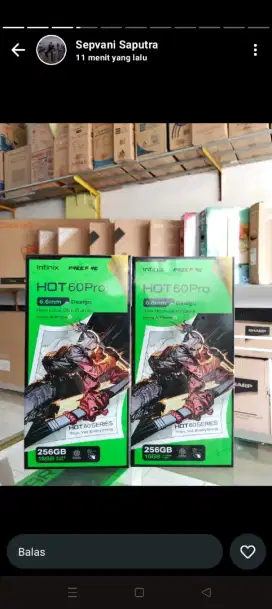 Infinix Hot 60 Pro Ram 8+8/256 Gb terbaru !! Garansi resmi promo!!
