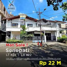FOR SALE RUMAH LAMA DI AREA SENOPATI KBY BARU SHM