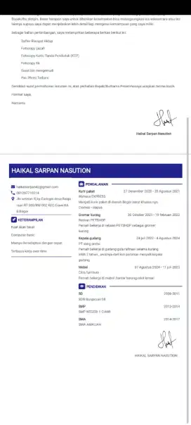 Mencari pekerjaan