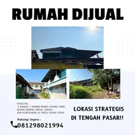 Dijual rumah beserta kontrakan 20 pintu sudah terisi  tinggal teruskan
