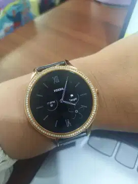 Fossil gen 5e like new, rantai rosegold msh ada