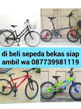 cari / di beli sepeda bekas tak terpakai & mau di jual tawarkan sy